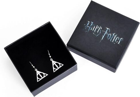 Sterling Silver Deathly Hallows Dangle Earrings in Kuwait