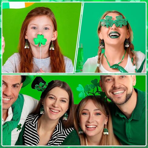 12 زوجًا من أقراط جنوم لعيد الحب للنساء عيد القديس باتريك عيد الفصح جنوم مجوهرات هدية للنساء والفتيات قلادة أكريليك قطرة متدلية طقم أقراط إكسسوارات مجوهرات in Kuwait