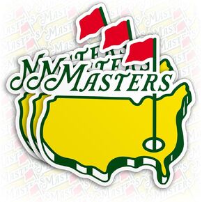 (3Pcs) Masters Golf Sticker Masters Golf Lover Sport Drawing Waterproof Vinyl Sticker for Laptop Water Bottle Hard Hat Cup Cars Decals Gift for Her Him Adults 3 Inches