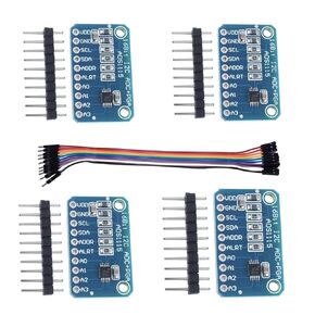4Pack ADS1115 16 Bit 16 Byte 4 Channel I2C IIC Analog-to-Digital ADC PGA Converter with Wire for Arduino Raspberry Pi