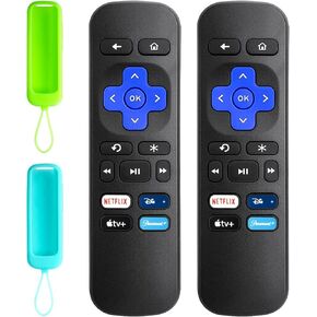 Replaced Remote Control Only for Roku Box, Compatible for Roku (HD,LT,XS,XD),for Roku Express,for Roku Premiere(NOT for Roku Stick and Roku TV)(Pack of 2)