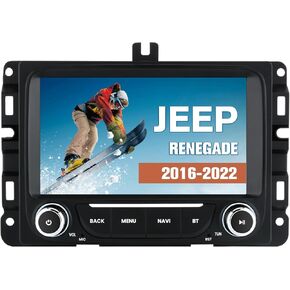 Android 13 Car Radio Stereo for Jeep Renegade 2016 2017 2018 2019 2020 2021 2022, 7 Inch Head Unit Built in Carplay/Android Auto 2G RAM 32G ROM with DSP BT GPS FM WiFi SWC