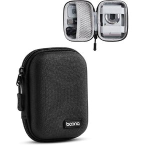 Digital Camera Case for CAMKORY, KODAK PIXPRO FZ45/FZ55, Canon IXUS 285 HS, Lecran, Small Travel Compact Camera Pouch with Mesh Pocket for Accessories SD Card (Green)