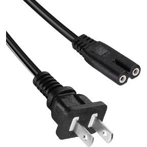 2 Prong Power Cord Printer Power Cord Compatible with Epson XP-4100 XP-440 XP-5100 XP-6100 XP-7100 XP-15000 XP-830 Ecotank ET-2720 ET-3750 ET-4500 Stylus NX430 Printer AC Power Cable
