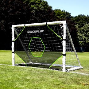 QUICKPLAY Target Net Lite مع 5 مناطق مستهدفة | التدرب على التسديد ودقة التمرير | إطار هدف كرة القدم غير متضمن