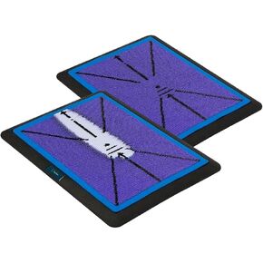 TeeTime Golf Practice Mat - Patent Pending - Versatile Swing Trainer with Interchangeable Surfaces, Dual-Tone Sequin Design - Ideal for Indoor/Outdoor Golf Training - Includes Carry Clip