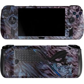 غلاف من ألياف الكربون متوافق مع Asus ROG Ally X - Angry Ripple - غطاء لاصق واقٍ من الفينيل الفاخر 3M - سهل الاستخدام | صُنع في الولايات المتحدة الأمريكية بواسطة MightySkins