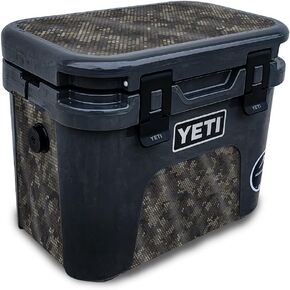 Glossy Glitter Skin Compatible with Yeti Roadie 15 Hard Cooler - Pink Zebra - Premium 3M Vinyl Protective Wrap Decal Cover - Easy to Apply | Crafted in The USA by MightySkins