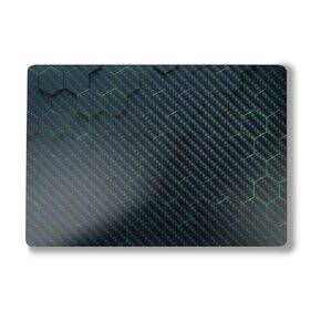 Glossy Glitter Laptop Skin Compatible with Surface Laptop 7 15" (2024) - Teal Splatter - Premium 3M Vinyl Protective Wrap Decal Cover - Easy to Apply | Crafted in The USA by MightySkins