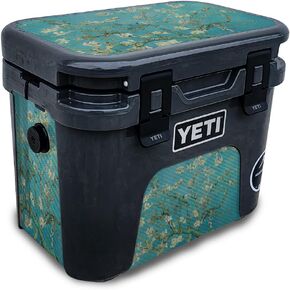 Carbon Fiber Skin Compatible with Yeti Roadie 15 Hard Cooler - Patriot - Premium 3M Vinyl Protective Wrap Decal Cover - Easy to Apply | Crafted in The USA by MightySkins