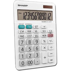 Sharp EL-334WB Business Calculator, White 4.0