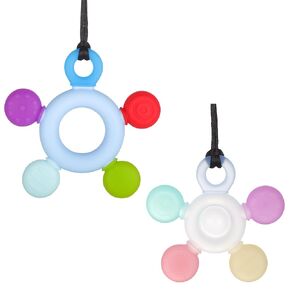 Chew Necklaces for Sensory Kids, BEMEI Chew Toys Chewy Necklace Sensory with 5 Textures Direction for Autism, ADHD, Anxiety or Oral Motor Needs, Chewelry for Kids Adults Relieves Anxiety【2 Pack】