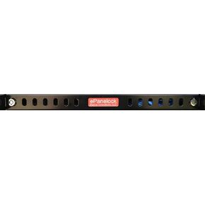 1U Rack-Mount Security Cover Plus Cable Management - Key Locking Panel for Physical Security/Access Control in 19" Racks; Installs Over Already Working Equipment; Uses No Extra Rack Spaces