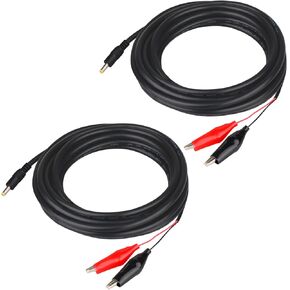 KSK 79-inch Trail Camera Power Cord (2 Pack) with Alligator Clips, 4.0x1.7mm DC External Power Cable, Compatible with Tactacam Reveal, X, XB, SK, Wise Eye, Spartan Gocam, etc