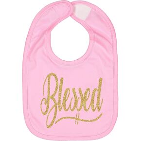 Aiden's Corner Handmade Gold Blessed Bibs - Baby Boy Girl Gift For Christening or Baptism