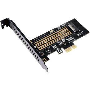 SK1 conversion card M.2 SSD NVME hard disk M.2 to PCI-E4.0X1X4X16 Expansion card supports the M.2 NVME PCI-e 4.0,3.0,2.0, 1.0, and supports the 2230/2242/2260/2280 SSD of the M.2 NVME protocol