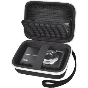 Digital Camera Case for CAMKORY/for Kodak Pixpro/for VAHOIALD/for Sony DSCW800 830/ for Canon PowerShot 180 190. Kids Vlogging Cameras Storage Holder for Accessories (Box Only)-Grey