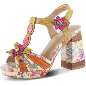 L'Artiste by Spring Step Fabuloso Yellow Multi EU 37 (US Women's 6.5-7) M