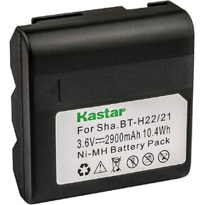 Kastar 3X BT-H22 Battery 3.6V 2900mAh Replacement for Sharp VL-H800U, VL-H800DU, VL-H850, VL-H850S, VL-H850U, VL-H4200, VL-H4200S, VL-H420H, VL-H420S, VL-H95, VL-L133, VL-L65U, VL-N8E, VL-S10H, VL-S1