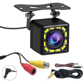 Carpuride 12V Rear Camera, 3.5mm Jack Compatible 701 plus/w901 Plus