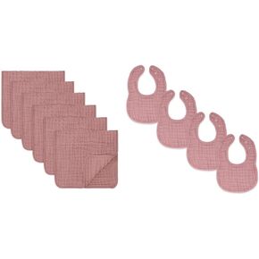 مجموعة ملابس التجشؤ من الموسلين باللون البنفسجي من كومفي كابز ومرايل موسلين بنفسجية in Kuwait