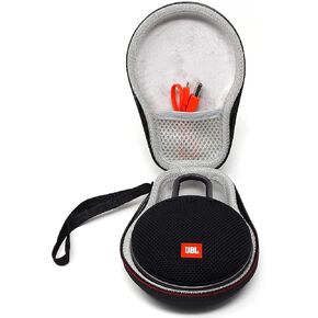 Travel Hard Carrying Case for JBL Clip 3, JBL Clip 2 Wireless Waterproof Bluetooth Speaker, Storage Case for USB Cable and Charger - Black