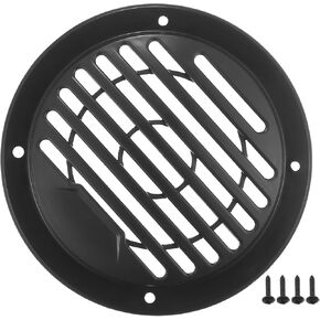 ACROPIX Universal 3" Car Speaker Grills Cover Round 3 Inch Audio Speaker Subwoofer Guard Protector Case with Mounting Screws ABS Khaki - Pack of 1