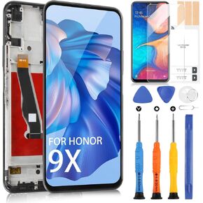 Screen Replacement for Huawei Honor 9X / Y9 Prime 2019 / P Smart Z/Enjoy 10 Plus STK-L21, STK-L22, STK-LX3 LCD Display Touch Screen Digitizer Full Assembly with Frame, Repair Kits