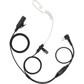 BCT22-M1 Earpiece w/Mic Compatible with Motorola CP200D CP100D R2 DEP450 BPR40D CP200 CP185 BPR40 Yaesu FT-65 FT-25 FT-4X/V