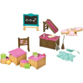 Li’l Woodzeez – Living Room & Nursery Set – 23Pcs Miniature Dollhouse Furnitures & Accessories – Pretend Play – Gift Toy for Kids 3 Years + in Kuwait
