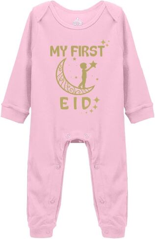 سالوبيت للأطفال للجنسين بأكمام طويلة وطبعة جميلة من My First Eid in Saudi Arabia