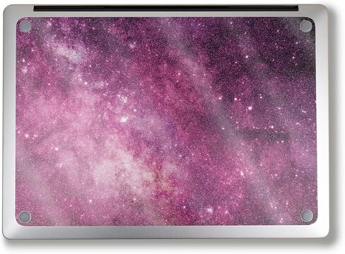 Glossy Glitter Laptop Skin Compatible with Surface Laptop 7 15" (2024) - Green Stars - Premium 3M Vinyl Protective Wrap Decal Cover - Easy to Apply | Crafted in The USA by MightySkins in Kuwait