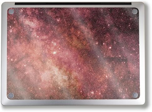 Glossy Glitter Laptop Skin Compatible with Surface Laptop 7 15" (2024) - Green Stars - Premium 3M Vinyl Protective Wrap Decal Cover - Easy to Apply | Crafted in The USA by MightySkins in Kuwait
