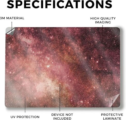 Glossy Glitter Laptop Skin Compatible with Surface Laptop 7 15" (2024) - Green Stars - Premium 3M Vinyl Protective Wrap Decal Cover - Easy to Apply | Crafted in The USA by MightySkins in Kuwait