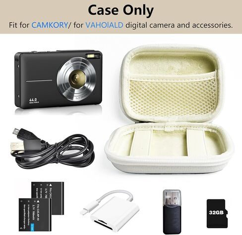 Digital Camera Case for CAMKORY, KODAK PIXPRO FZ45/FZ55, Canon IXUS 285 HS, Lecran, Small Travel Compact Camera Pouch with Mesh Pocket for Accessories SD Card (Green) in Saudi Arabia