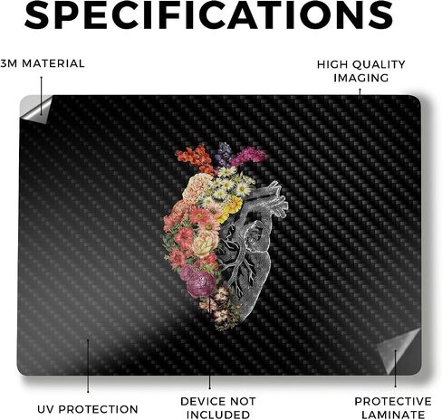 غلاف كمبيوتر محمول من ألياف الكربون متوافق مع كمبيوتر Surface المحمول 7 15 بوصة (2024) - الحصى الوردي - غطاء لاصق واقٍ من الفينيل الفاخر 3M - سهل الاستخدام | صُنع في الولايات المتحدة الأمريكية بواسطة MightySkins in Saudi Arabia