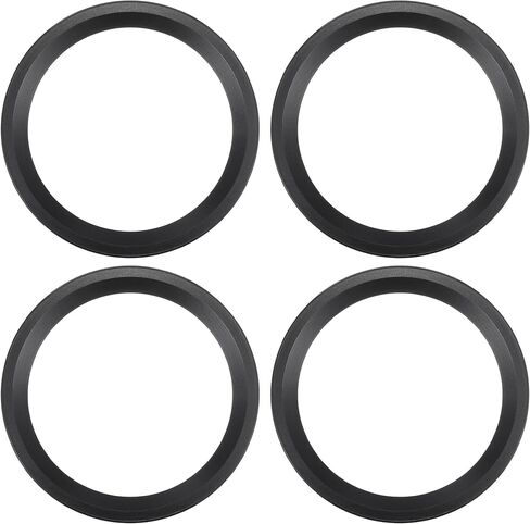ACROPIX Universal 8" Subwoofer Speaker Rings Cover Spacers Speaker Audio Decorative Circle without Mesh Grille ABS Black - Pack of 4 in Saudi Arabia