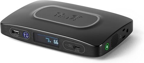Halo Power Station 100, Portable 110VAC/100Watt w/AC Outlet, USB Ports, Wireless Phone Charging Station & Laptop Charger Carry-on Approved, Stone Grey in Saudi Arabia