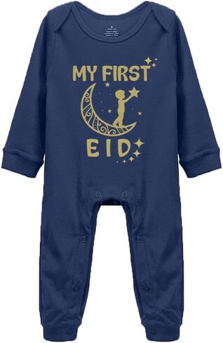 سالوبيت للأطفال للجنسين بأكمام طويلة وطبعة جميلة من My First Eid in Saudi Arabia