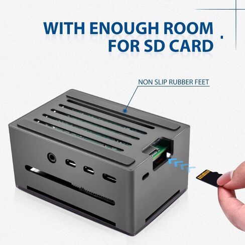 GeeekPi Aluminum Case with ICE Tower Cooler for Raspberry Pi 4, Pi 4 PWM Cooling Fan with Aluminum Heatsink for Raspberry Pi 4 Model B Only in Saudi Arabia