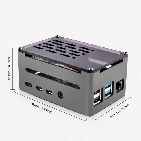 GeeekPi Aluminum Case with ICE Tower Cooler for Raspberry Pi 4, Pi 4 PWM Cooling Fan with Aluminum Heatsink for Raspberry Pi 4 Model B Only in Saudi Arabia