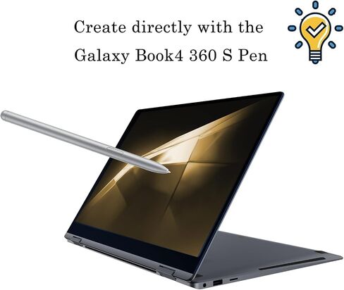 قلم Galaxy Book4 360 / Book4 Pro 360 S بديل لقلم Samsung Galaxy Book4 360، وقلم Book4 Pro 360 Stylus (بدون بلوتوث) + 5 أطراف/أطراف لـ NP960XGK-KG1US، NP940XGK-KG1US (أسود) in Kuwait