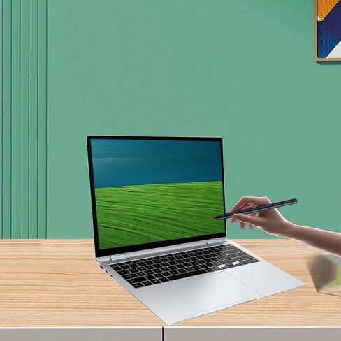 قلم Galaxy Book4 360 / Book4 Pro 360 S بديل لقلم Samsung Galaxy Book4 360، وقلم Book4 Pro 360 Stylus (بدون بلوتوث) + 5 أطراف/أطراف لـ NP960XGK-KG1US، NP940XGK-KG1US (أسود) in Kuwait