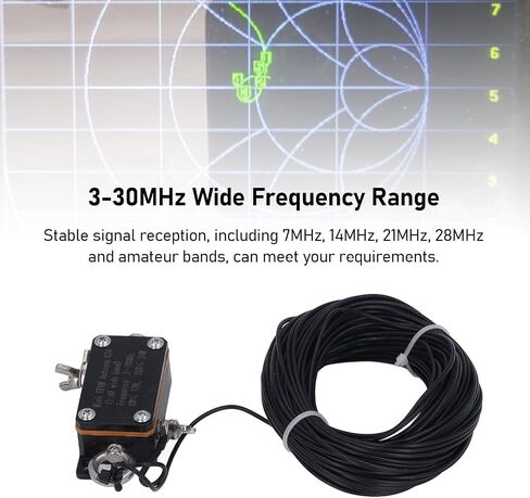 Portable HF End Fed Antenna, 1:49 Balun Short Pocket End Fed Radio Antenna, 3‑30MHz FE8 CW SSB End Fed Half Antenna, PVC End Fed Radio Antenna for Outdoor in Saudi Arabia