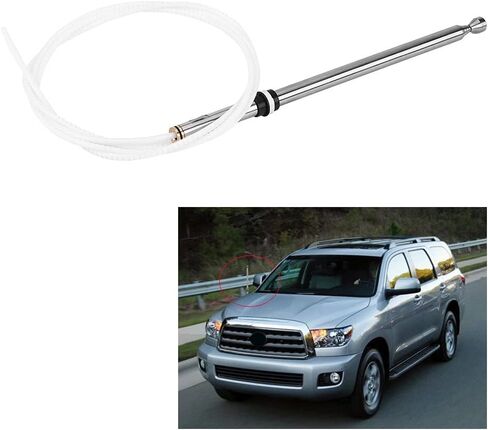 Radio Antenna, Car Replacement Power Aerial AM/FM Radio Antenna Mast Cable 86337AF011 for Toyota 01-07 in Saudi Arabia