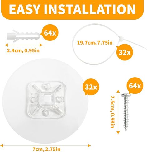 20 Pack Furniture Anchors, No-Drill Upgraded Adhesive Straps for Baby Proofing, 180 lbs Load, Anti-Tip & Earthquake Resistant, Includes Extra Screws for Reinforcement in Kuwait