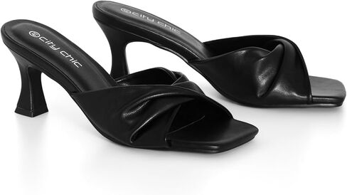 City Chic Women's Apparel Women's CITYCHIC Wide FIT Heel Rochelle Sandal, Black, 13 in Saudi Arabia