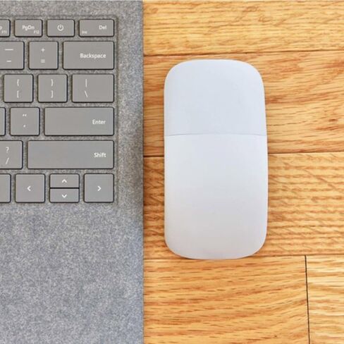 ماوس Arc Touch Mouse، ينطبق على Microsoft Surface Arc Mouse FHD-00001 ماوس محمول قابل للطي ماوس صامت قابل للطي للكمبيوتر/Mac/OS/الكمبيوتر المحمول/الكمبيوتر المحمول (أبيض) in Kuwait