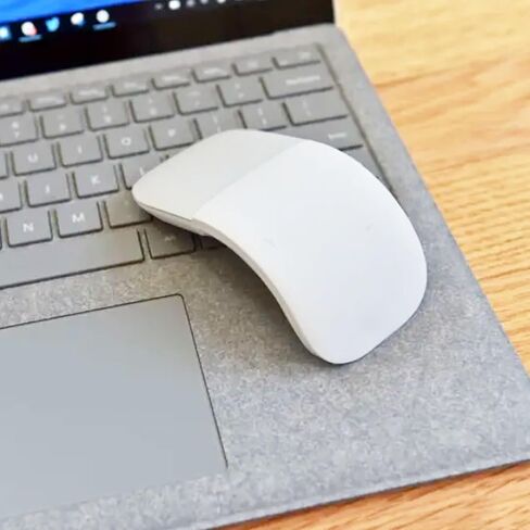 ماوس Arc Touch Mouse، ينطبق على Microsoft Surface Arc Mouse FHD-00001 ماوس محمول قابل للطي ماوس صامت قابل للطي للكمبيوتر/Mac/OS/الكمبيوتر المحمول/الكمبيوتر المحمول (أبيض) in Kuwait