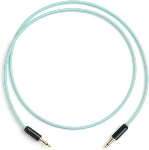 MyVolts Candycords Halo LED patch cables 2-pack, straight mini mono jack to straight mini mono jack, 80cm, Marshmallow Pink in Kuwait
